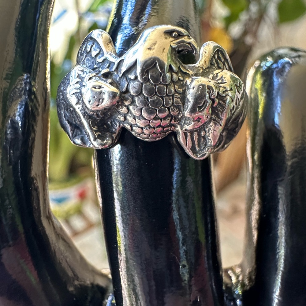Silver Eagle Ring - image 2